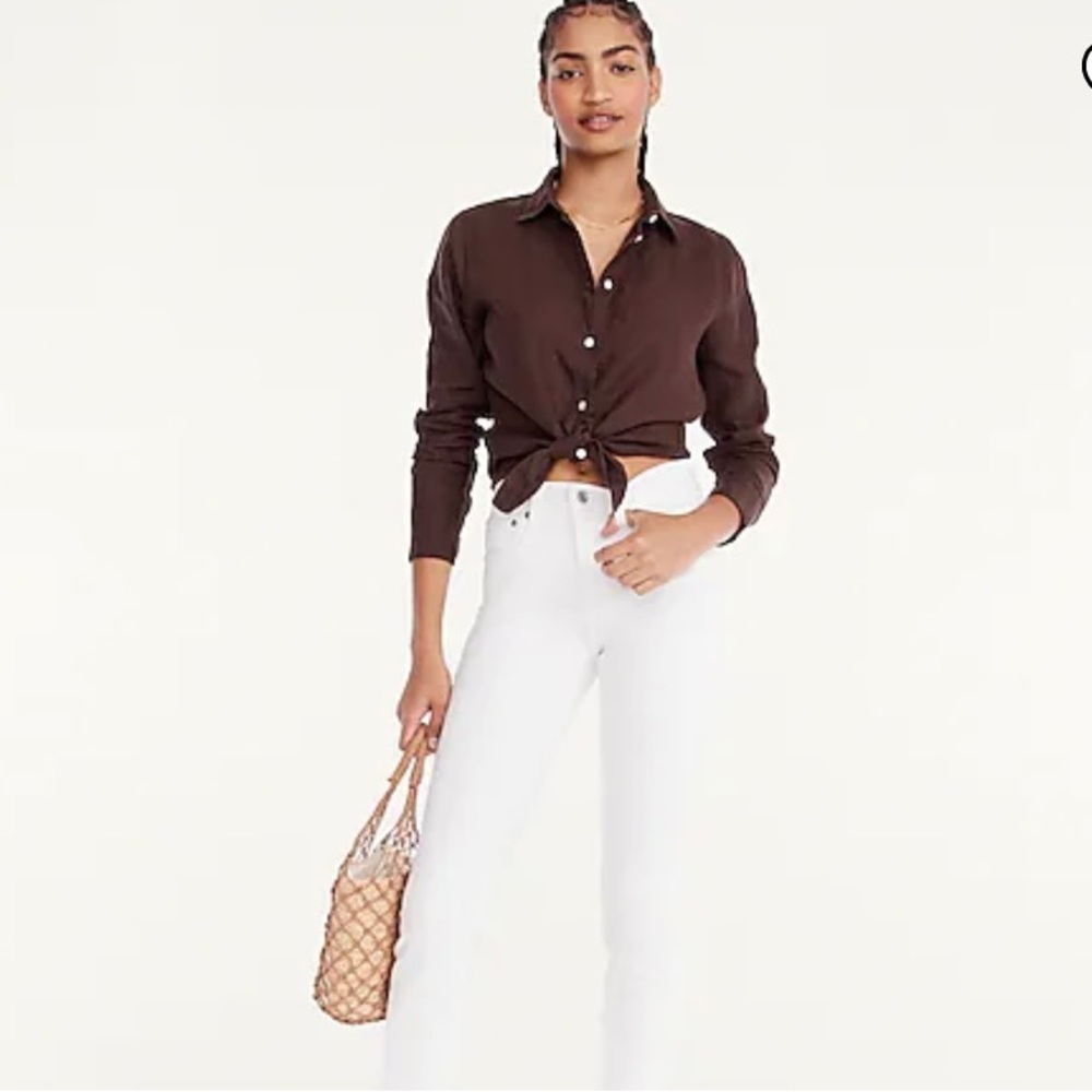 J Crew white toothpick jeans